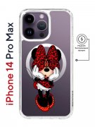 Чехол-накладка iPhone 14 Pro Max Kruche Magnet Print Минни