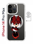Чехол-накладка iPhone 14 Pro Max Kruche Magnet Print Минни