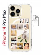 Чехол-накладка iPhone 14 Pro Max Kruche Magnet Print Коты-Мемы