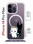 Чехол-накладка iPhone 14 Pro Max Kruche Magrope Print Angel Demon