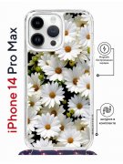 Чехол-накладка iPhone 14 Pro Max Kruche Magrope Print Ромашки