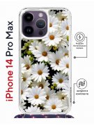 Чехол-накладка iPhone 14 Pro Max Kruche Magrope Print Ромашки