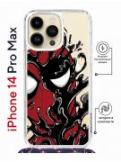 Чехол-накладка iPhone 14 Pro Max Kruche Magrope Print Spider-Man-Venom