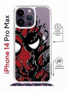 Чехол-накладка iPhone 14 Pro Max Kruche Magrope Print Spider-Man-Venom