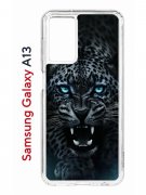 Чехол-накладка Samsung Galaxy A13 Kruche Print Дикий леопард