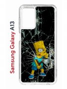 Чехол-накладка Samsung Galaxy A13 (630896) Kruche PRINT Барт Симпсон