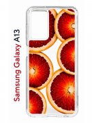 Чехол-накладка Samsung Galaxy A13 (630896) Kruche PRINT Orange