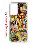 Чехол-накладка Samsung Galaxy A13 (630896) Kruche PRINT Симпсоны