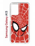 Чехол-накладка Samsung Galaxy A13 Kruche Print Человек-Паук красный