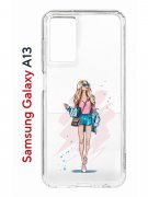 Чехол-накладка Samsung Galaxy A13 (630896) Kruche PRINT Fashion Girl