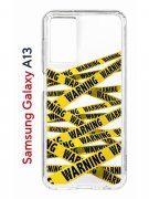 Чехол-накладка Samsung Galaxy A13 (630896) Kruche PRINT Warning