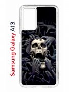 Чехол-накладка Samsung Galaxy A13 (630896) Kruche PRINT Skull Hands