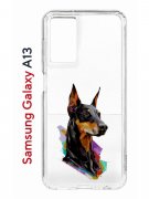 Чехол-накладка Samsung Galaxy A13 (630896) Kruche PRINT Доберман