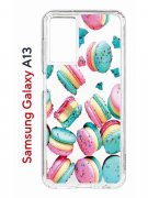 Чехол-накладка Samsung Galaxy A13 (630896) Kruche PRINT Макарон
