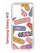 Чехол-накладка Samsung Galaxy A13 (630896) Kruche PRINT Милые пластыри