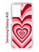 Чехол-накладка Samsung Galaxy A13 Kruche Print Сердце