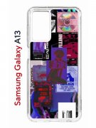 Чехол-накладка Samsung Galaxy A13 (630896) Kruche PRINT Стикеры Киберпанк