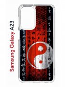 Чехол-накладка Samsung Galaxy A23 (630893) Kruche PRINT Инь Ян