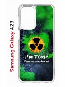 Чехол-накладка Samsung Galaxy A23 (630893) Kruche PRINT Toxic