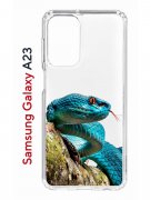 Чехол-накладка Samsung Galaxy A23 (630893) Kruche PRINT Змея