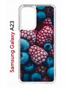 Чехол-накладка Samsung Galaxy A23 Kruche Print Fresh berries