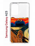 Чехол-накладка Samsung Galaxy A23 (630893) Kruche PRINT Cookie Scream