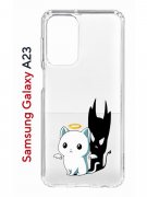 Чехол-накладка Samsung Galaxy A23 (630893) Kruche PRINT Angel Demon