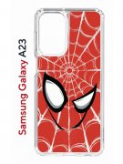 Чехол-накладка Samsung Galaxy A23 (630893) Kruche PRINT Человек-Паук красный