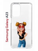 Чехол-накладка Samsung Galaxy A23 Kruche Print Smiling