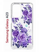 Чехол-накладка Samsung Galaxy A23 (630893) Kruche PRINT Roses
