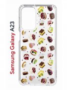 Чехол-накладка Samsung Galaxy A23 (630893) Kruche PRINT Cake