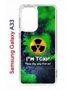 Чехол-накладка Samsung Galaxy A33 (630895) Kruche PRINT Toxic