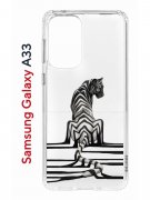 Чехол-накладка Samsung Galaxy A33 (630895) Kruche PRINT Tiger