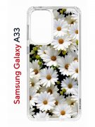 Чехол-накладка Samsung Galaxy A33 (630895) Kruche PRINT Ромашки
