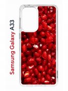 Чехол-накладка Samsung Galaxy A33 (630895) Kruche PRINT Гранат