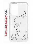 Чехол-накладка Samsung Galaxy A33 (630895) Kruche PRINT Муравьи