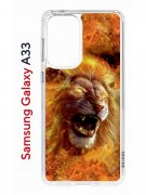Чехол-накладка Samsung Galaxy A33 (630895) Kruche PRINT Лев