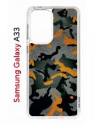 Чехол-накладка Samsung Galaxy A33 (630895) Kruche PRINT Камуфляж