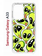Чехол-накладка Samsung Galaxy A33 (630895) Kruche PRINT Инопланетянин