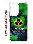 Чехол-накладка Samsung Galaxy A53 5G (630894) Kruche PRINT Toxic