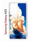 Чехол-накладка Samsung Galaxy A53 5G Kruche Print Парусник