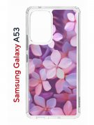 Чехол-накладка Samsung Galaxy A53 5G (630894) Kruche PRINT Гортензия