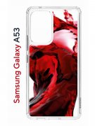 Чехол-накладка Samsung Galaxy A53 5G (630894) Kruche PRINT Вино