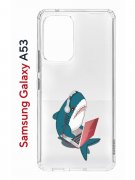 Чехол-накладка Samsung Galaxy A53 5G (630894) Kruche PRINT Акула
