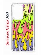 Чехол-накладка Samsung Galaxy A53 5G (630894) Kruche PRINT Абстракция Капли