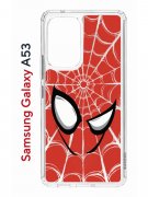 Чехол-накладка Samsung Galaxy A53 5G Kruche Print Человек-Паук красный