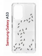 Чехол-накладка Samsung Galaxy A53 5G Kruche Print Муравьи