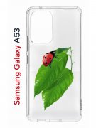Чехол-накладка Samsung Galaxy A53 5G (630894) Kruche PRINT Ladybug