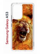 Чехол-накладка Samsung Galaxy A53 5G (630894) Kruche PRINT Лев