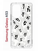 Чехол-накладка Samsung Galaxy A53 5G (630894) Kruche PRINT Призраки